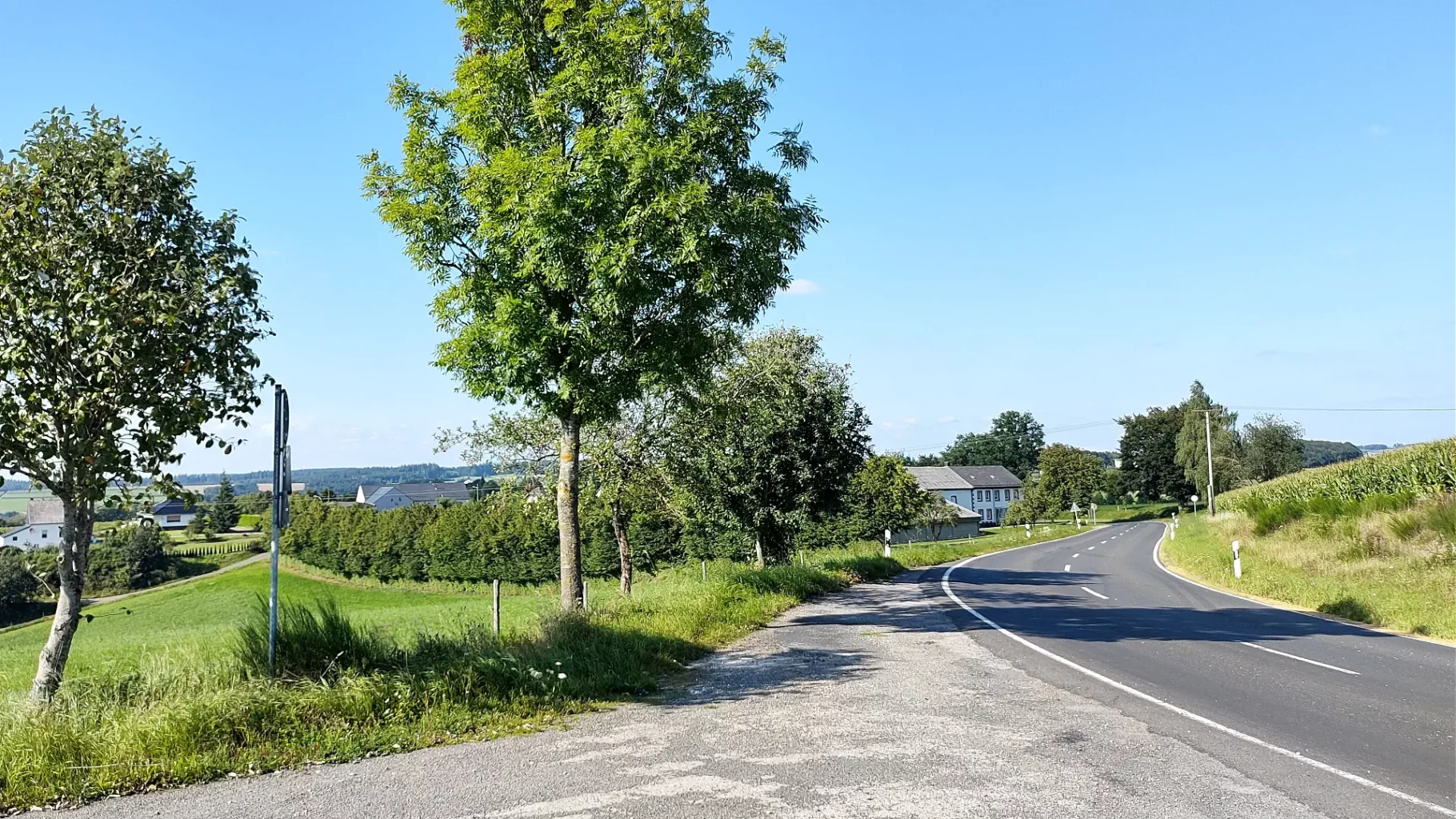 Uitzicht nabij Großlangenfeld, Duitsland