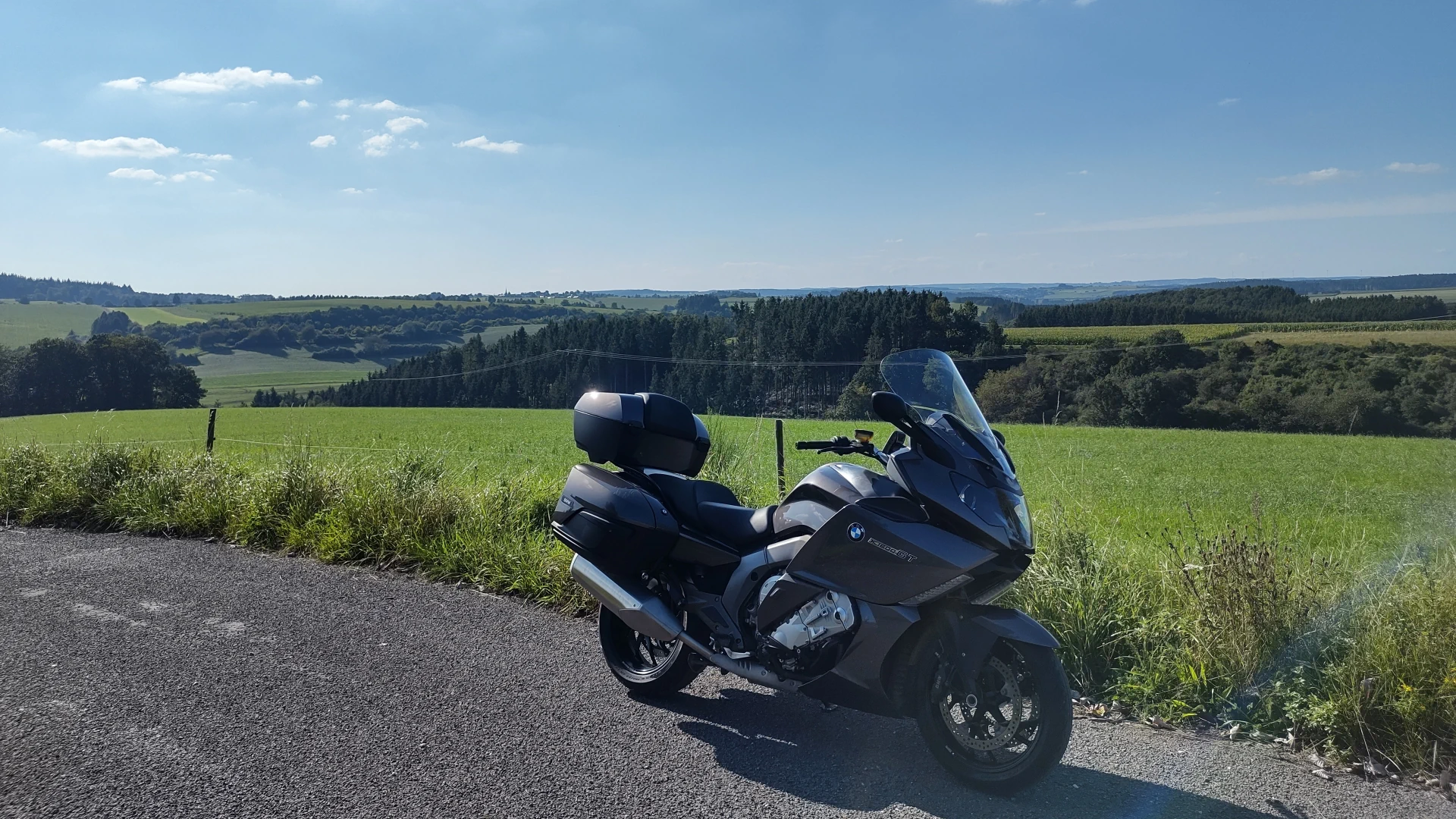 Uitzicht nabij Großlangenfeld, Duitsland