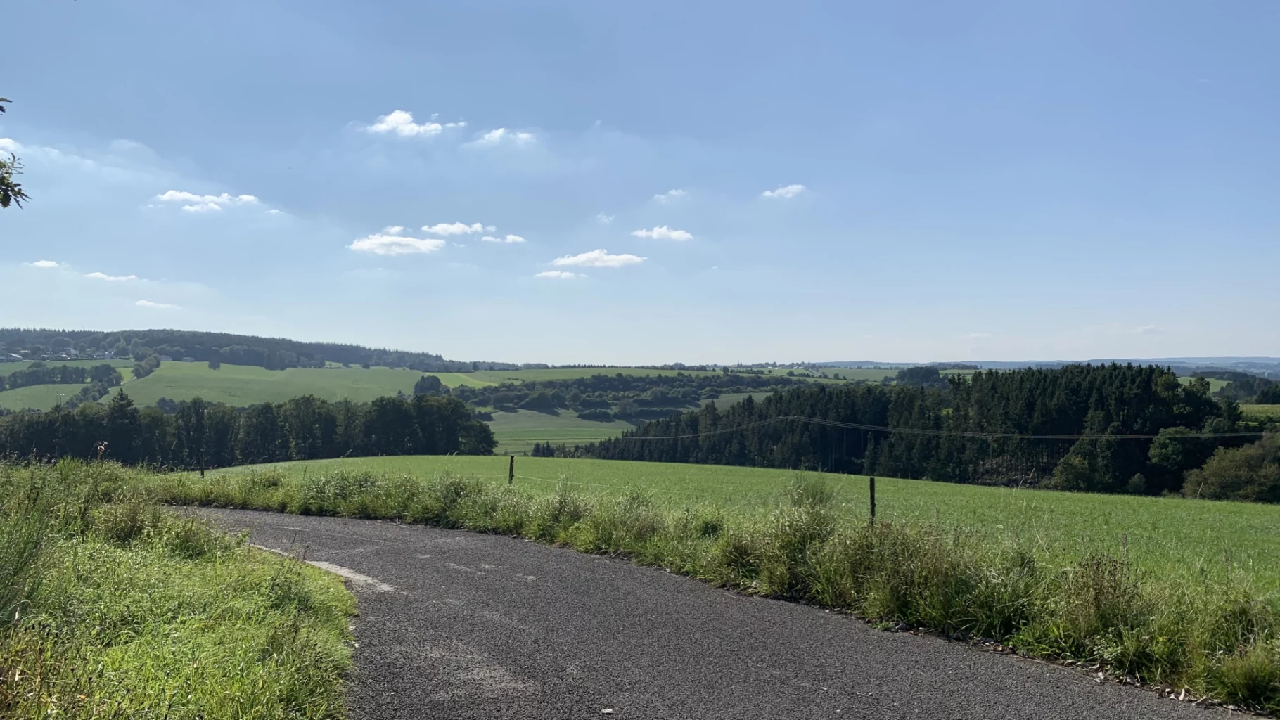 Uitzicht nabij Großlangenfeld, Duitsland