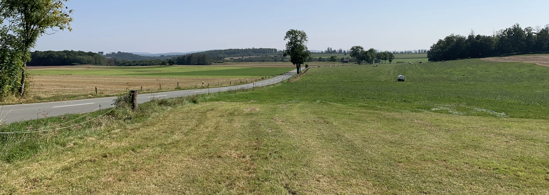 Uitzicht op de K50 nabij Rhadem